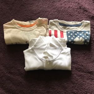 3 Boys T-Shirts Size Small Lucky Brand White